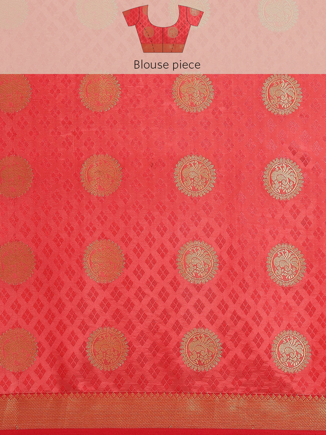 Zari Border Booti Art Handloom Woven Saree