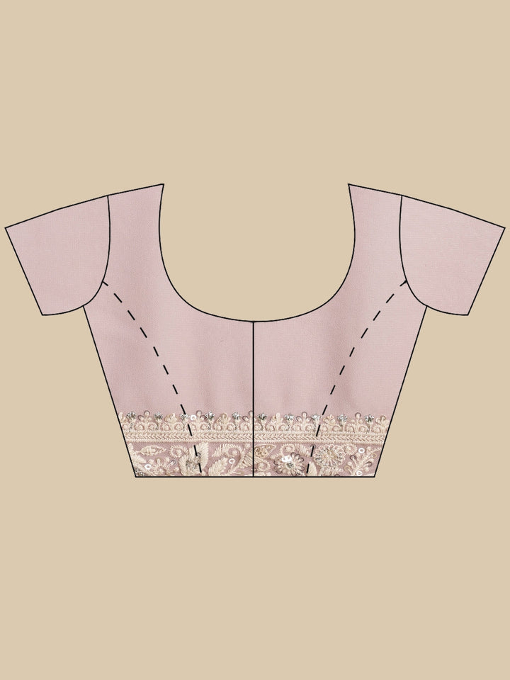 Embroidered Georgette Saree