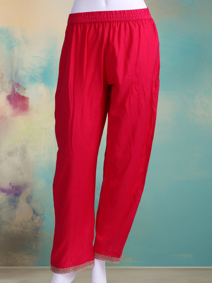 Embroidered Banarasi Kurta With Pant &amp; Dupatta