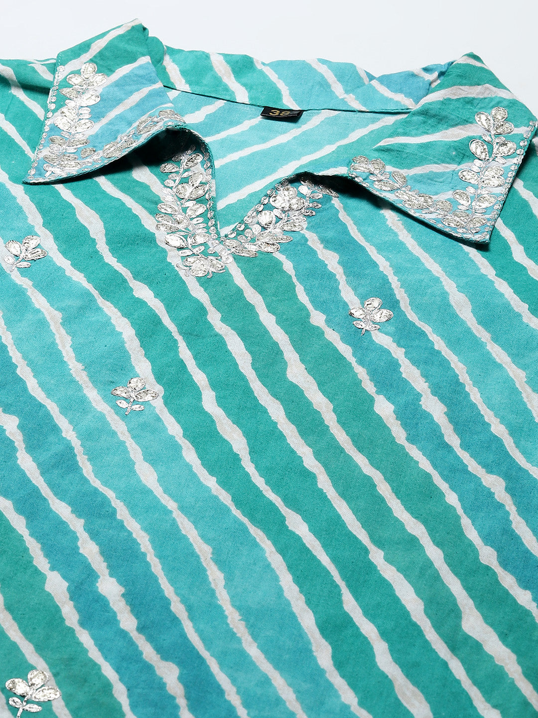 Printed Cotton Kurta With Pants
