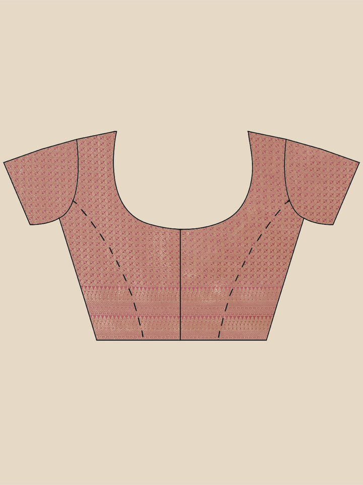 Zari Booti Organza Woven Saree