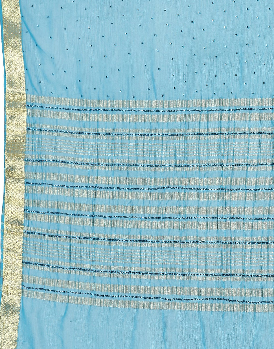 MBZ Meena Bazaar-Firozee Art Chiffon Saree