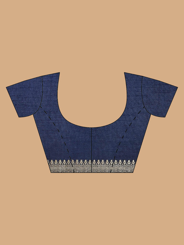 Zari Border Booti Handloom Woven Saree