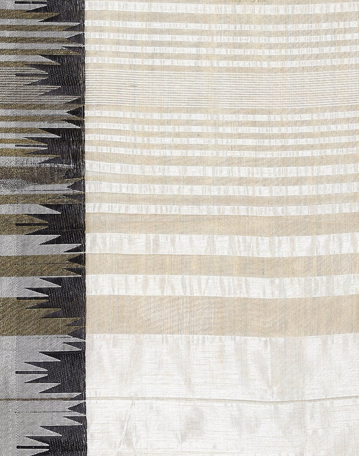 MBZ Meena Bazaar-Mustard Art Handloom Saree