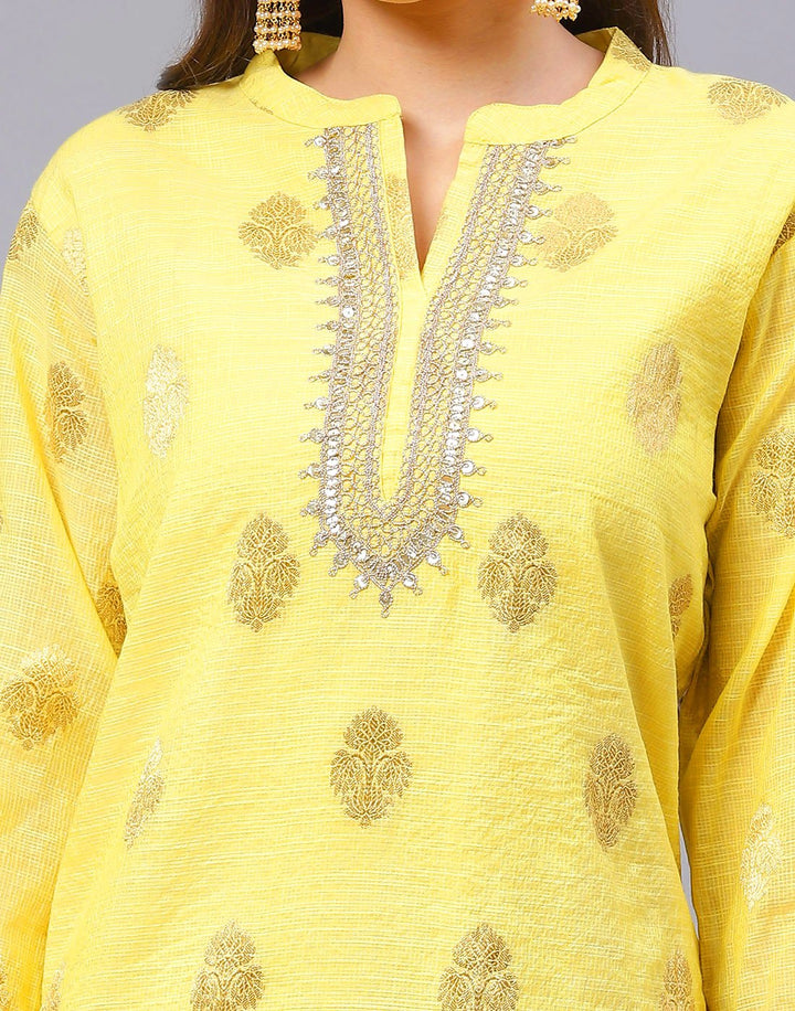 Straight Cotton Printed Salwar Kameez Stitched Suit