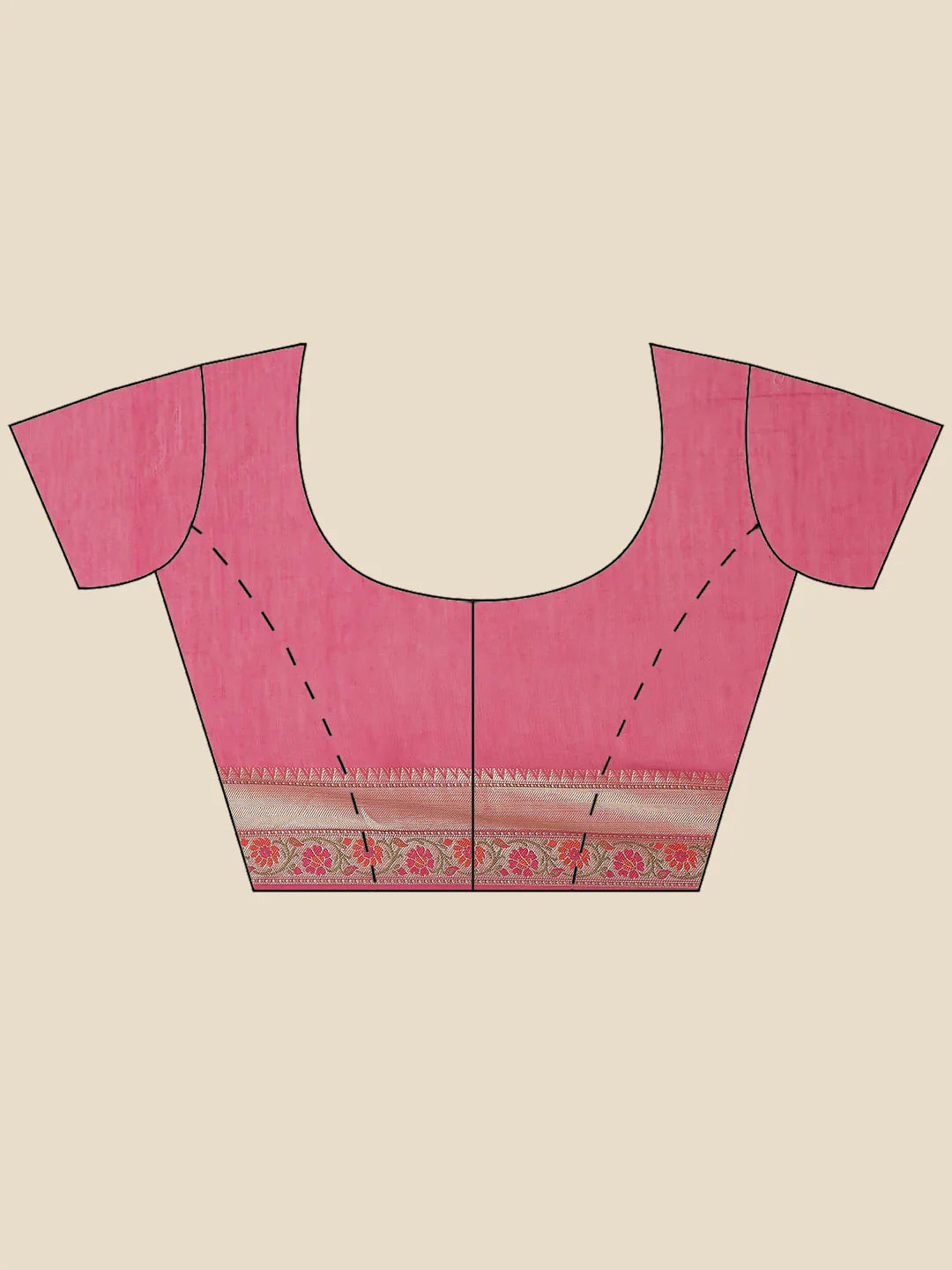 Zig Zag Cotton Woven Saree