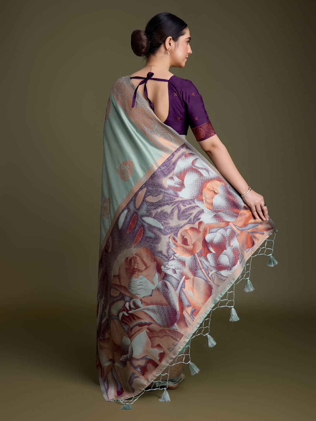 Woven Design Art Silk Onion Pink Saree