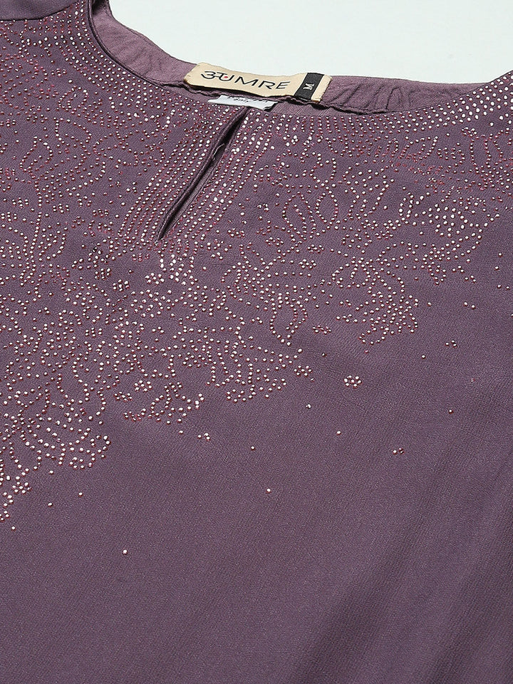 Georgette Suit Set With Net Dupatta