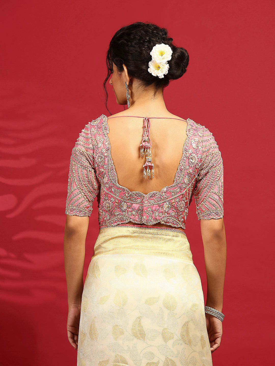 Embroidered Banarasi Saree