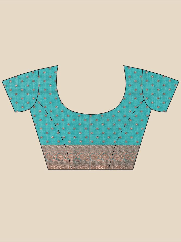 Zari Booti Woven Handloom Saree