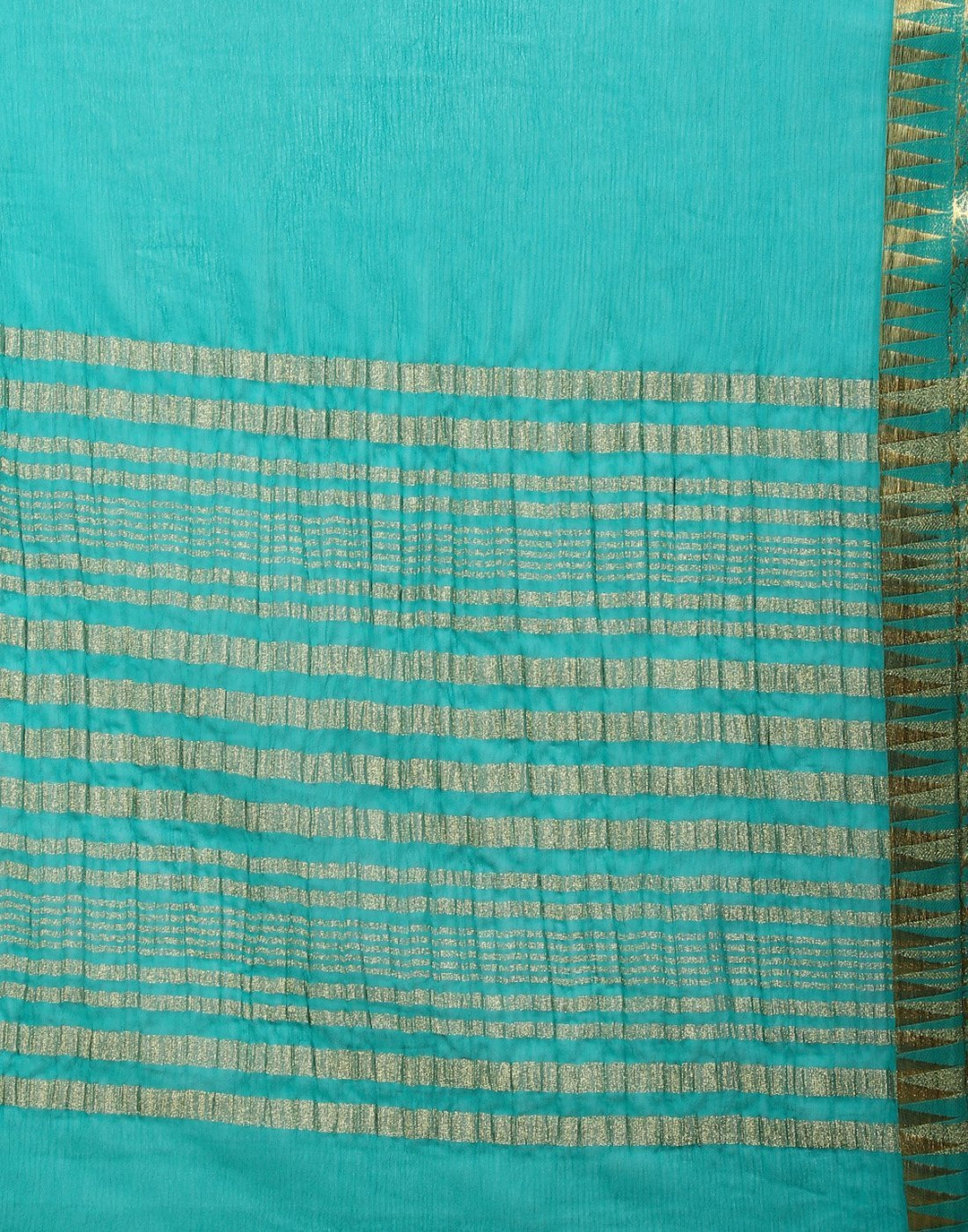 MBZ Meena Bazaar-Navy Blue Art Chiffon Saree