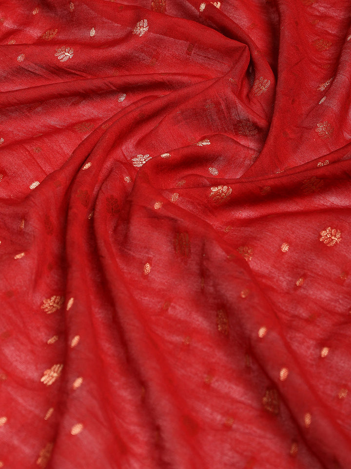 Digital Printed Cotton Blend Woven Saree