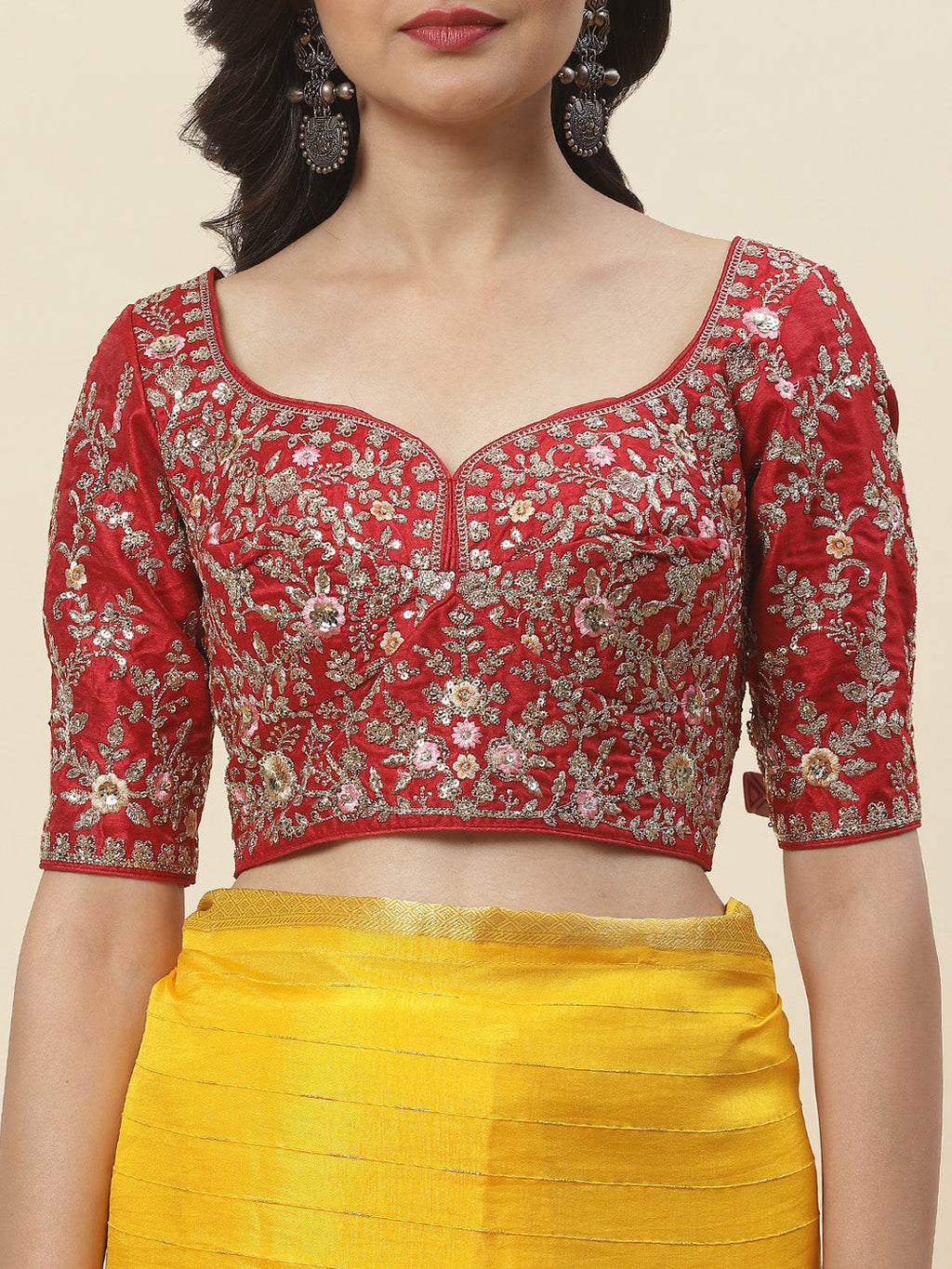 Embroidered Handloom Saree