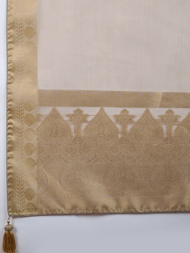 Woven Design Linen Blend Saree