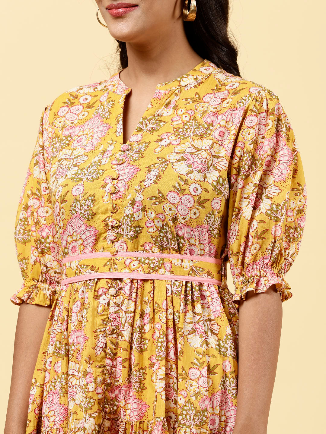 Floral Printed Cotton Kurta