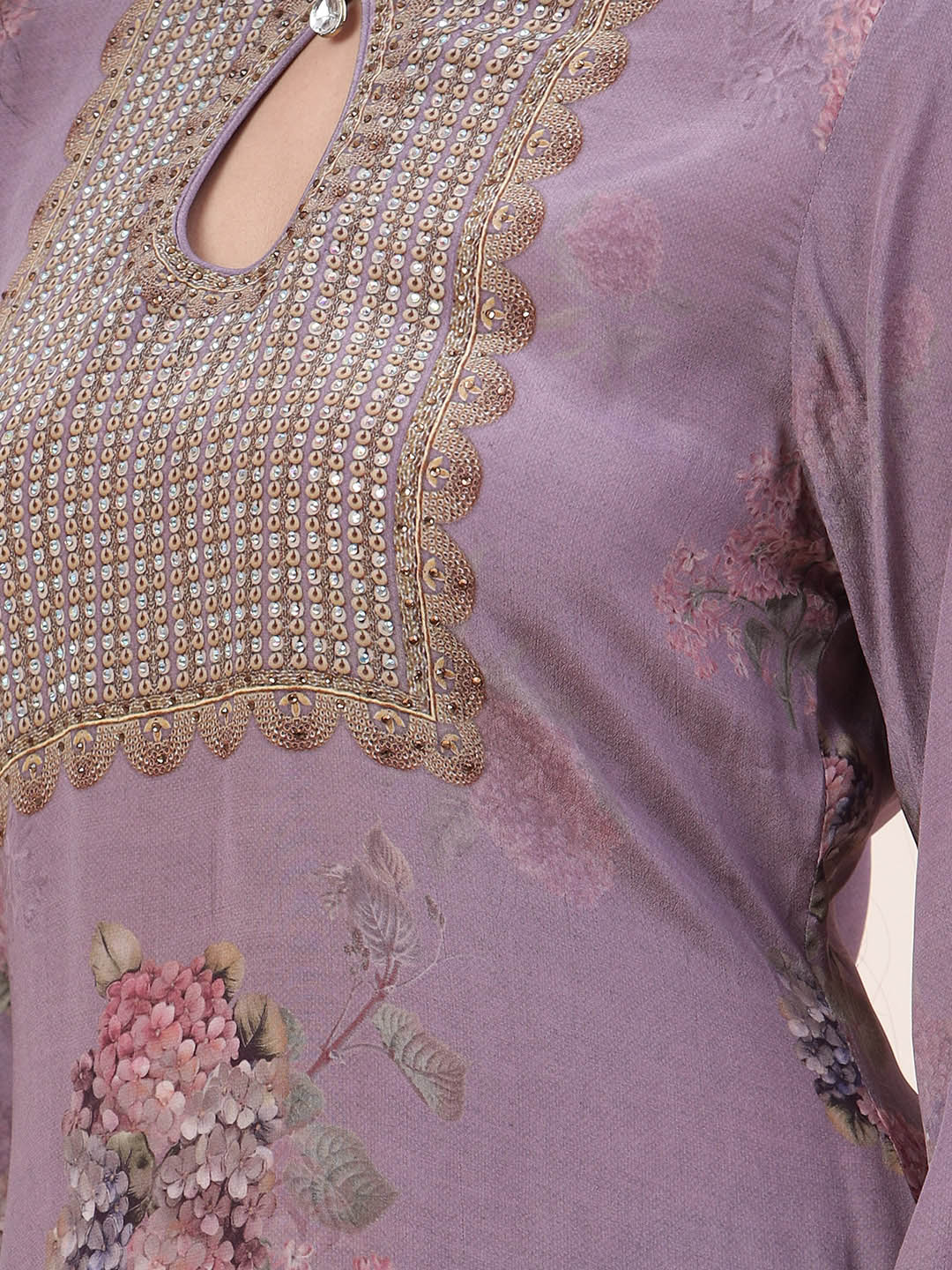 Digital Printed Crepe Kurta