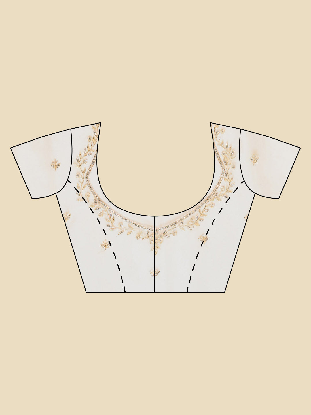 Sequence Embroidery Tissue Saree