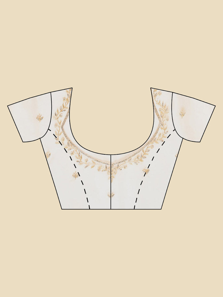 Sequence Embroidery Tissue Saree