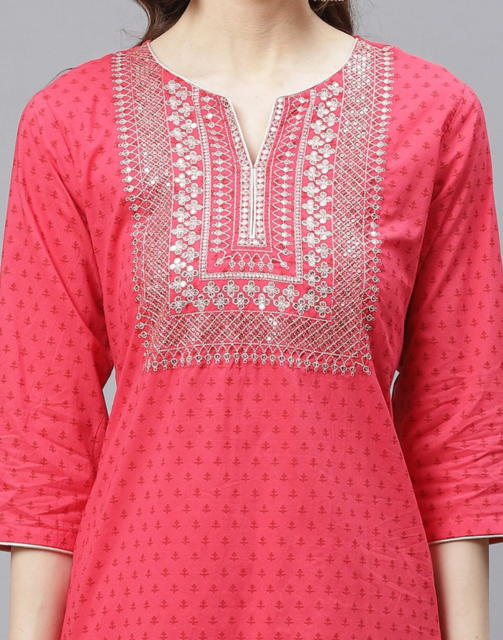 Cotton Kurti Palazzo Set