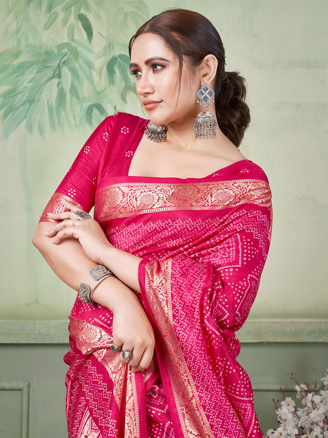Printed Art Silk Saree