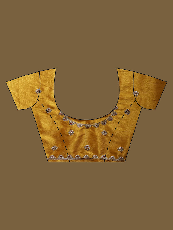 Embroidered Dola Silk Saree