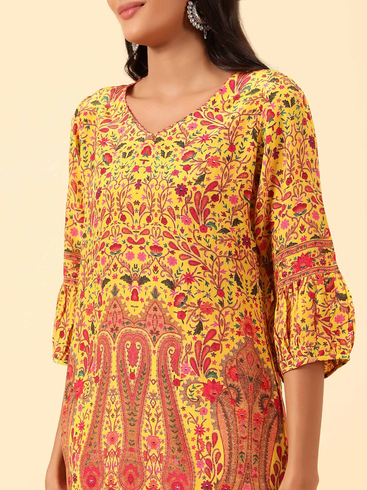 Printed Crepe Kurti