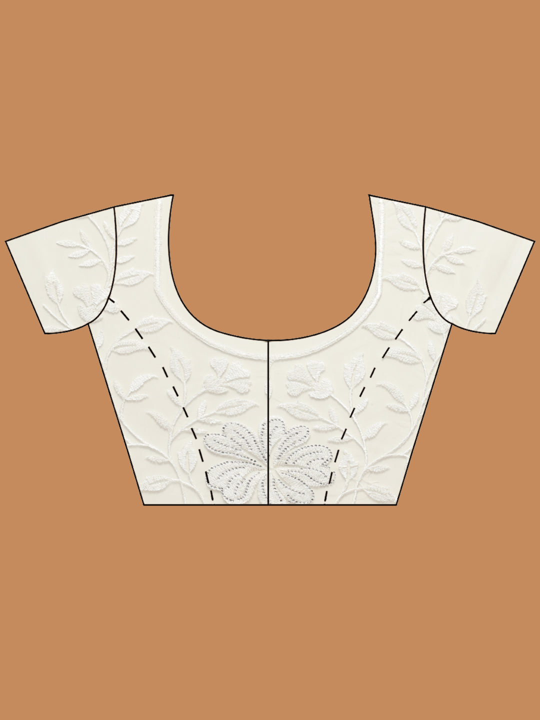 Sequence Embroidery Net Saree