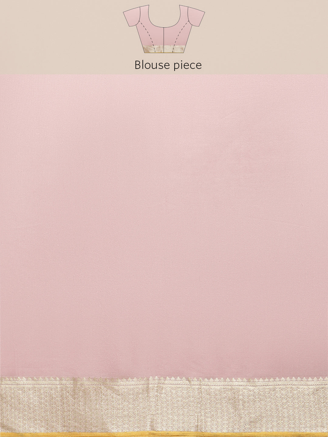 Brocade Zari Jaal Crepe Plain Saree