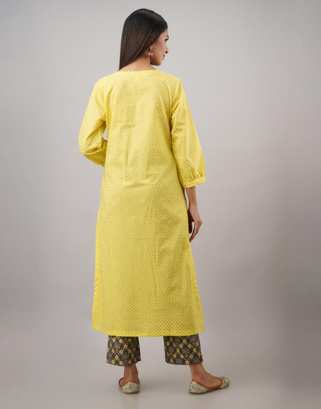 Printed Cotton Kurti With Pant