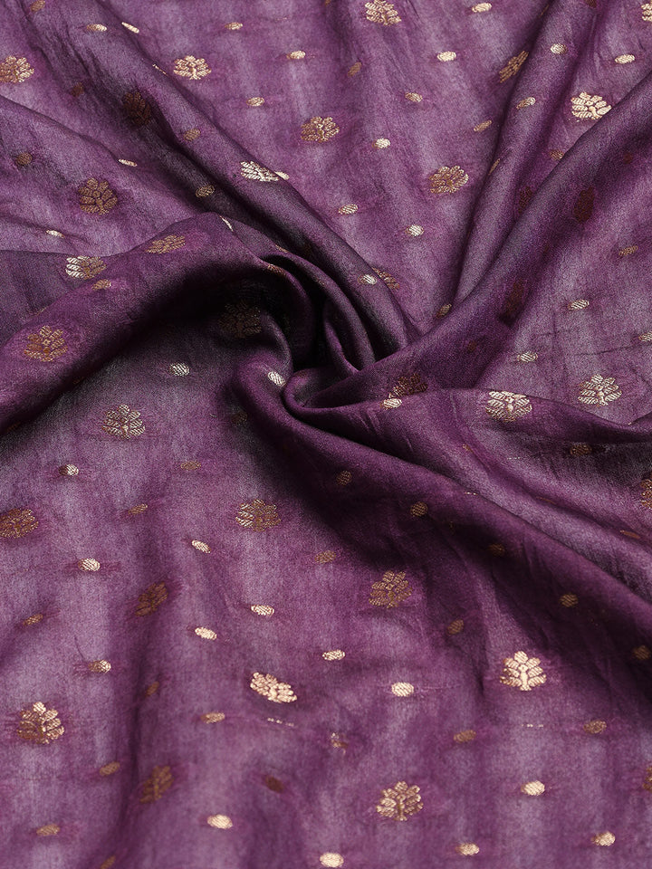 Digital Printed Cotton Blend Woven Saree