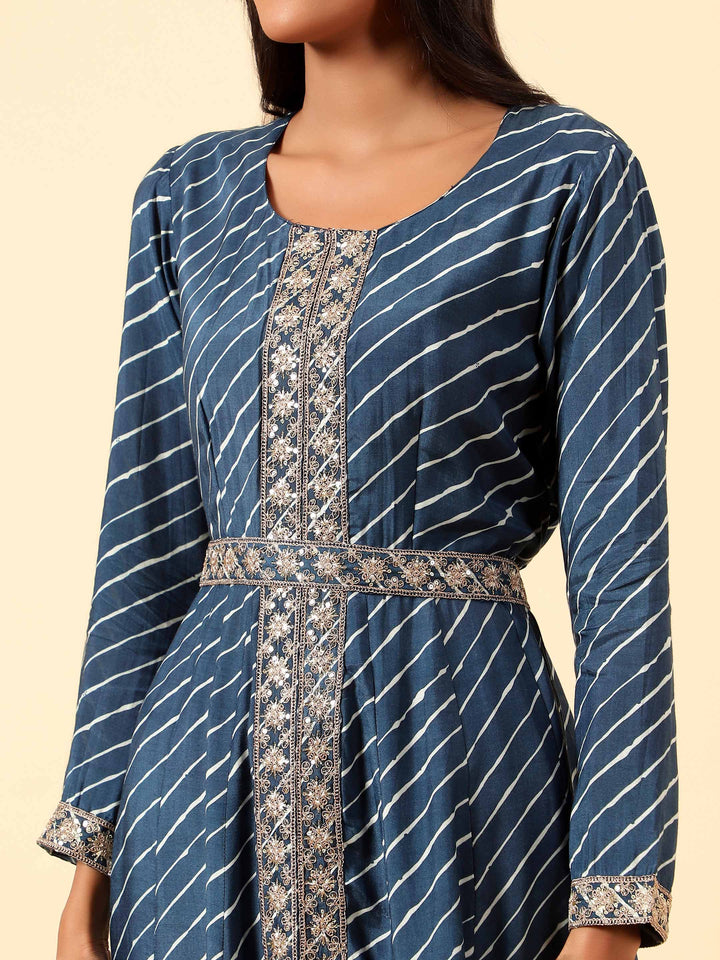 Printed Cotton Kurta With Pants