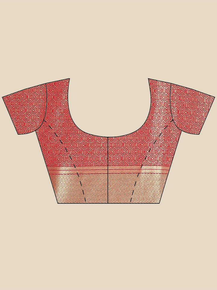 Zari Jaal Banarasi Woven Saree
