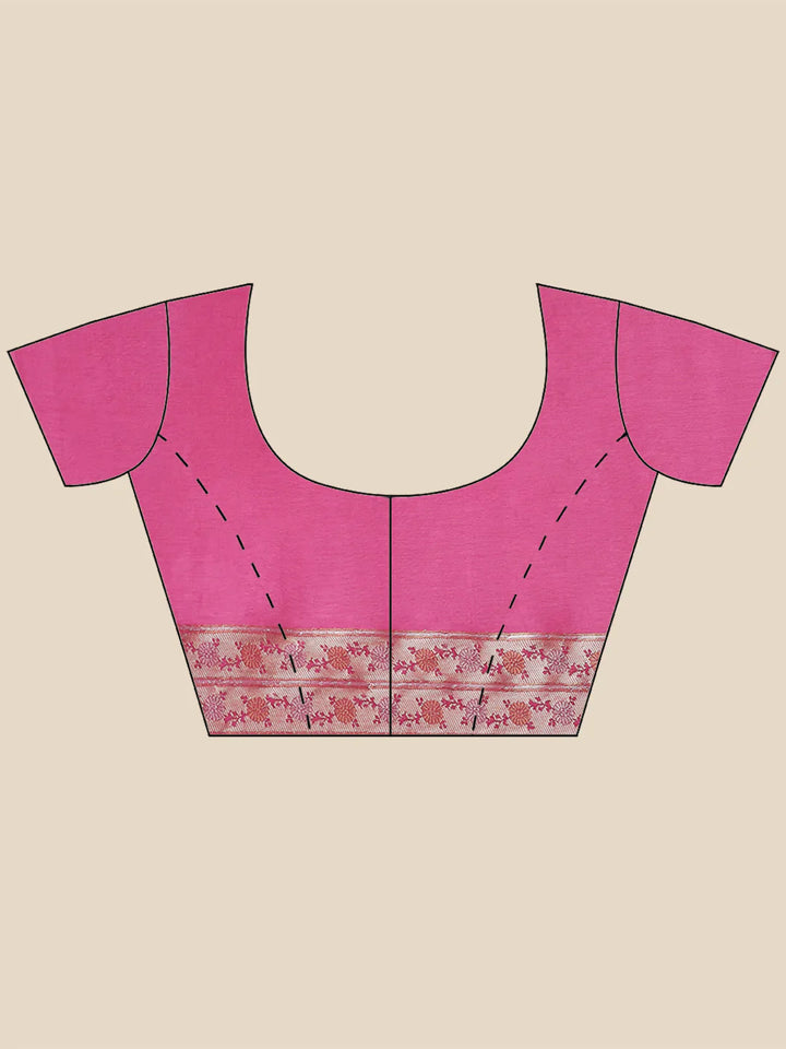 Zari Jaal Handloom Woven Saree