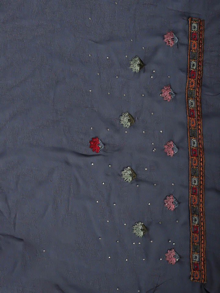 Embroidered Georgette Saree