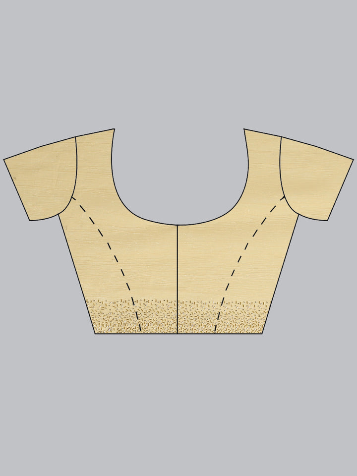 Swarovski Border Art-Chiffon Plain Saree