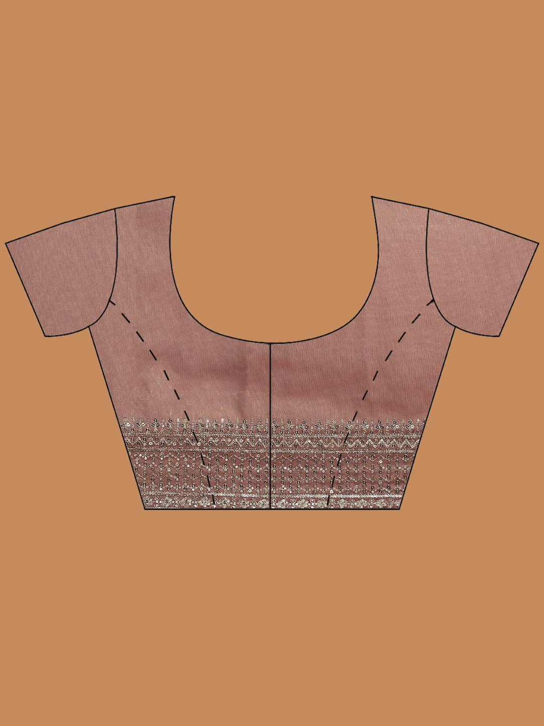 Sequence Embroidery Tissue Saree