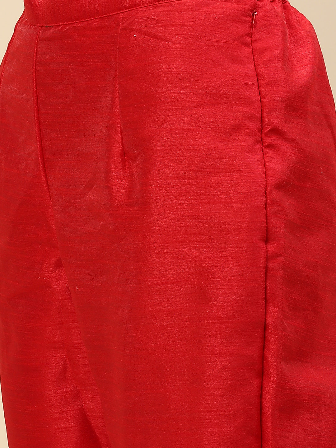 Banarasi Cotton Kurta With Pants &amp; Silk Dupatta