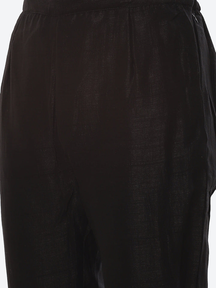 Zari Booti Art Handloom Kurta With Pant Art Silk Dupatta