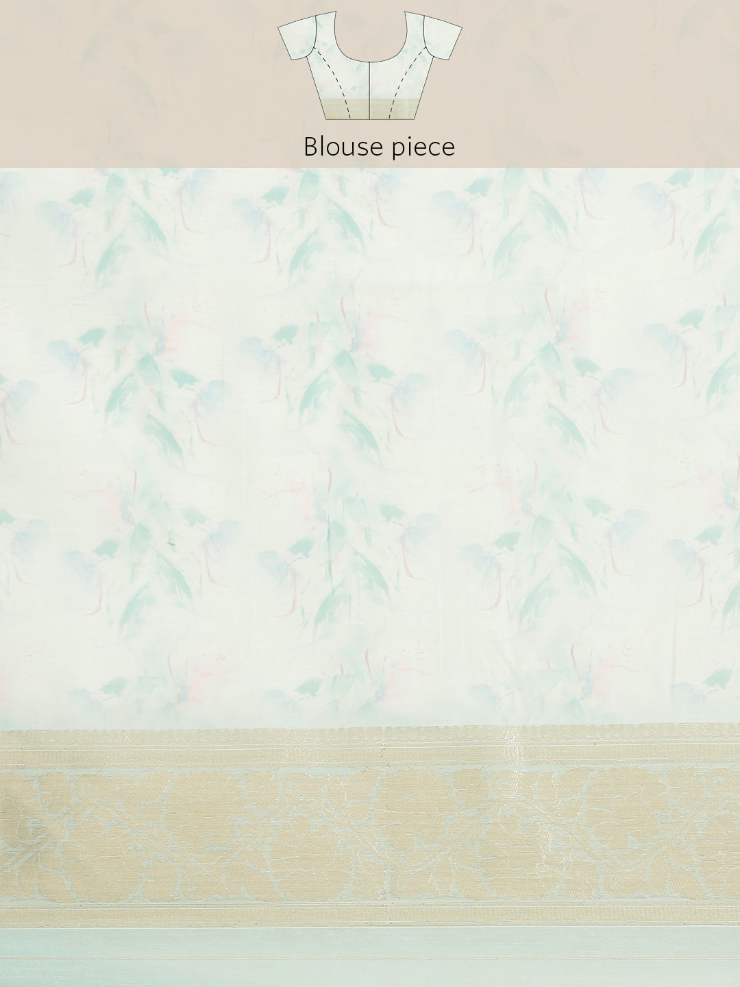 Digital Floral Banarasi Pallu Sarees Printed