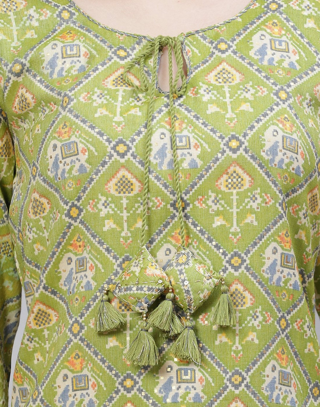 Printed Rayon Kurti With Pant