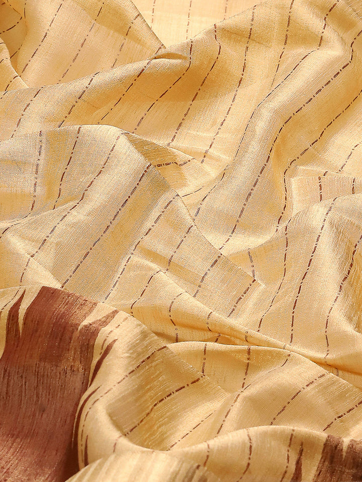 Zaari Border Art Silk Saree