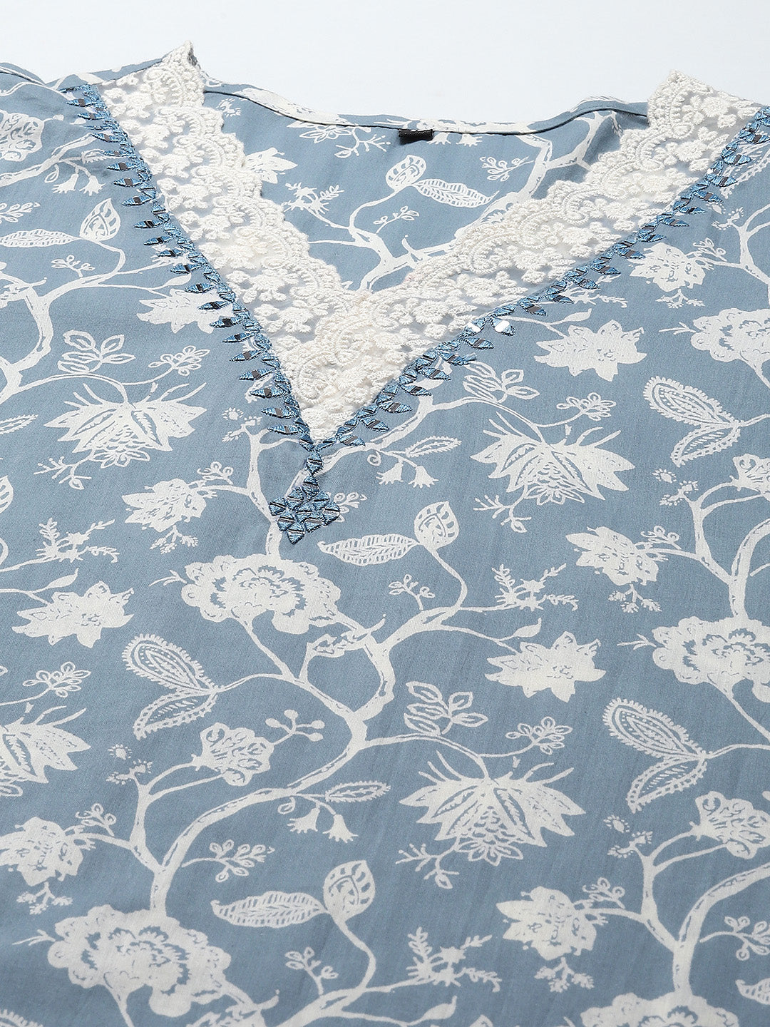 Printed Muslin Kurta With Pants