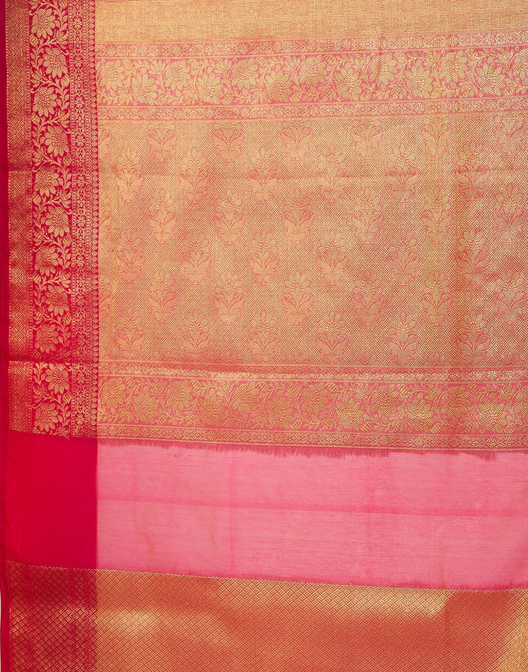 MBZ Meena Bazaar-Mustard Cotton Woven Saree