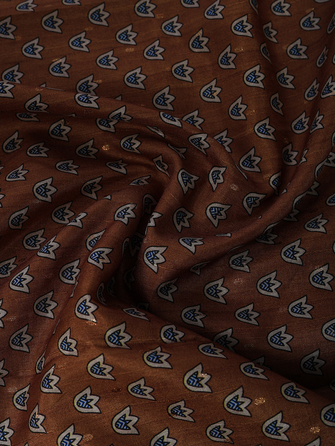 Printed Tussar Silk Saree