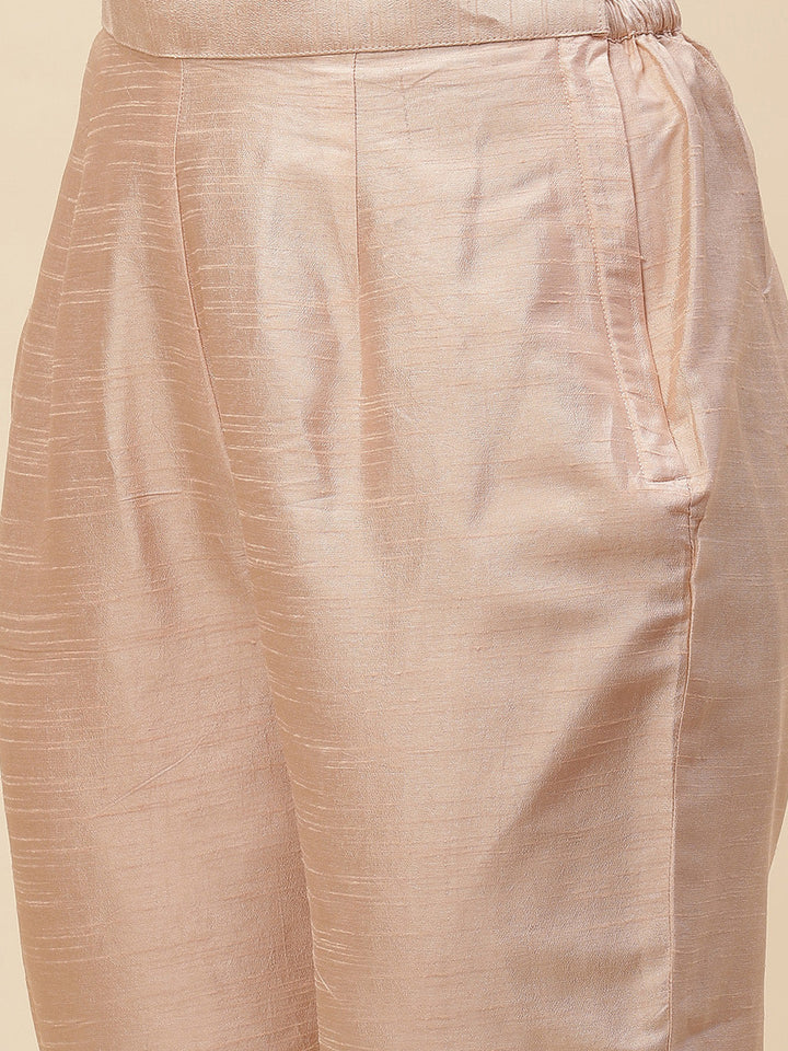Resham Jaal Georgette Kurta With Pants &amp; Dupatta