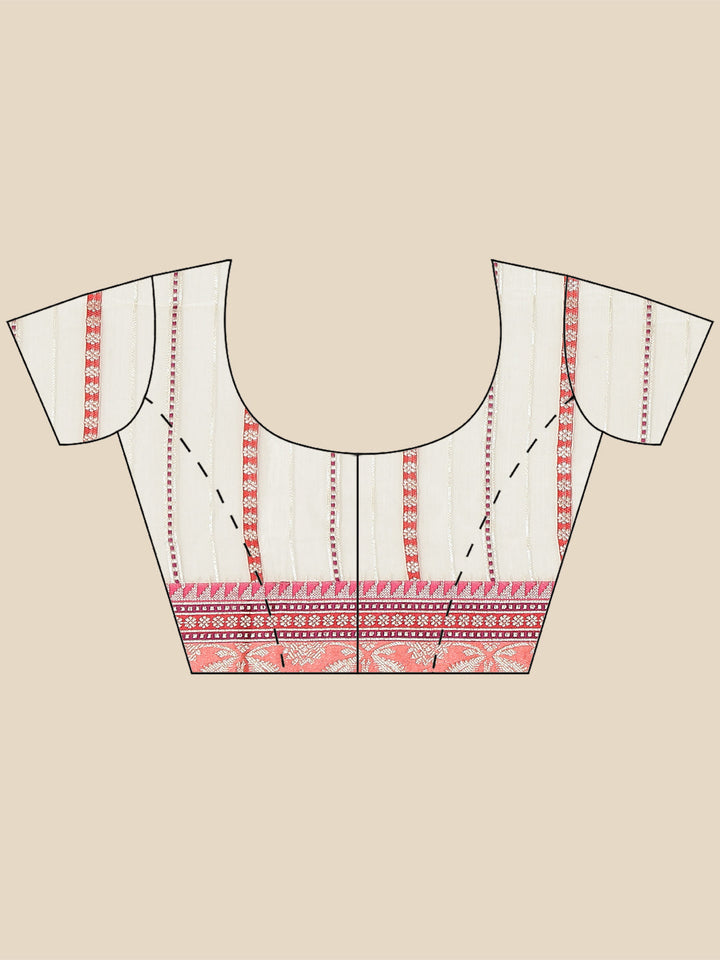 Zari Jaal Woven Cotton Saree