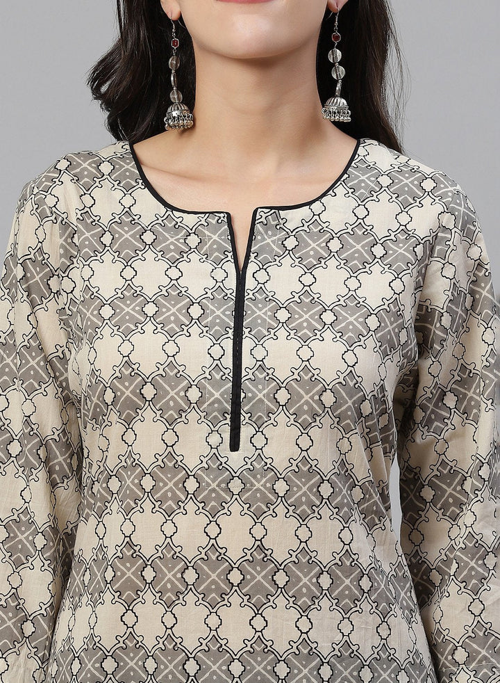 Printed Cotton Short Kurti