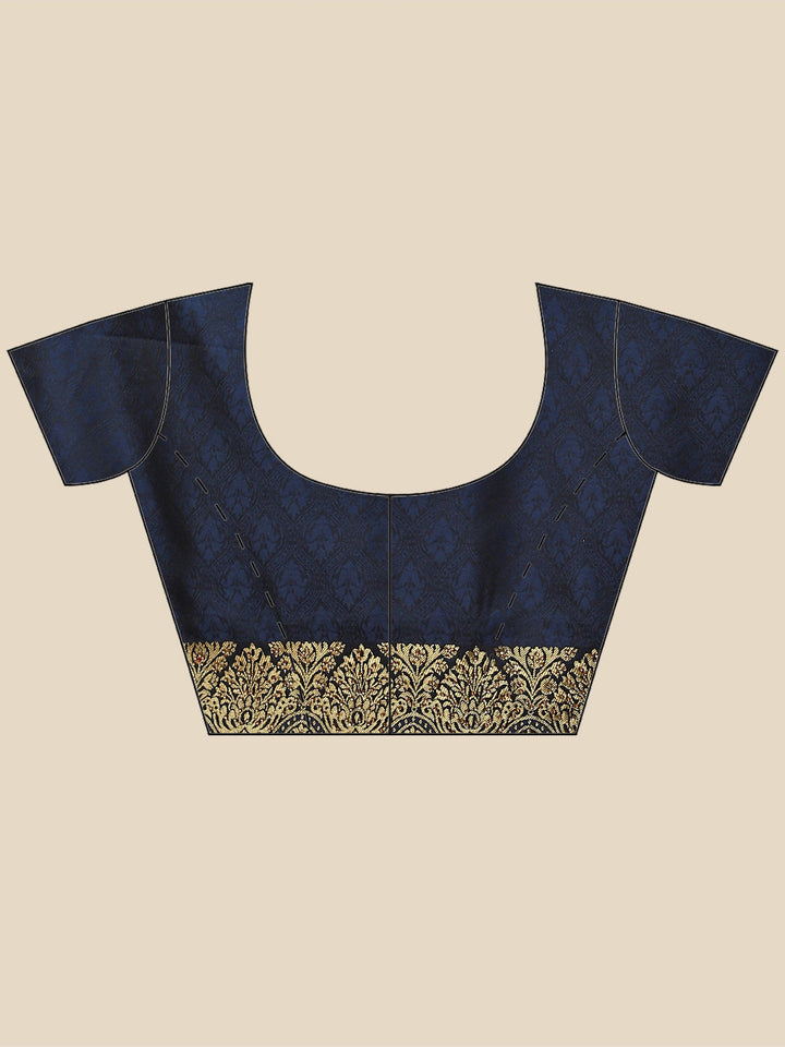 Zari Booti Embroidered Banarasi Saree