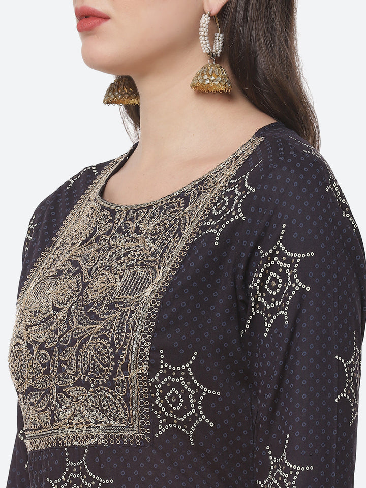 Printed Cotton Stitched Kurti With Pant And Printed Dupatta