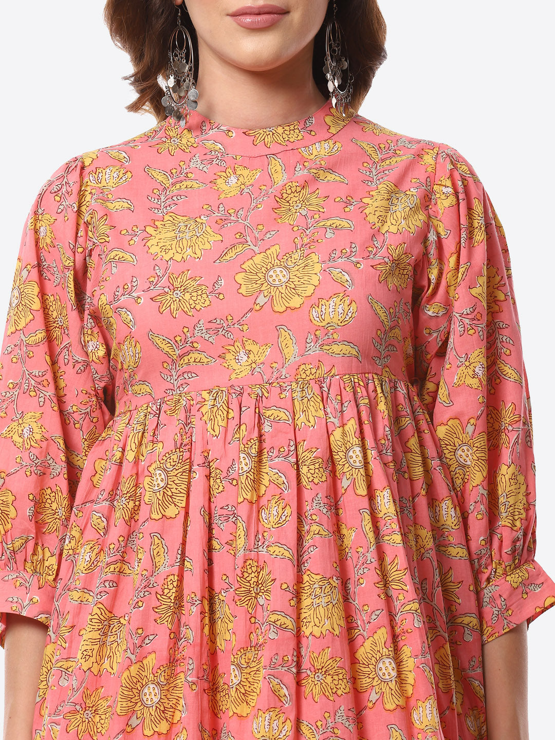 Floral Printed Cotton Kurti